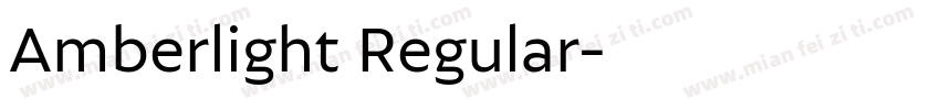 Amberlight Regular字体转换